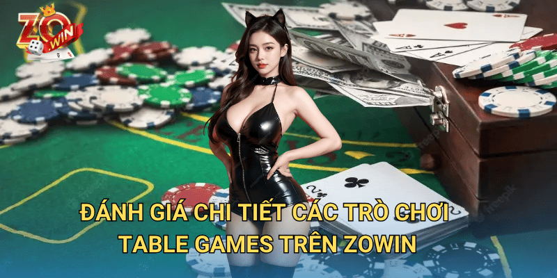 Review Game Table Games – Những Trò Chơi Đáng Trải Nghiệm Trên Zowin 3 Đánh giá chi tiết các trò chơi table games trên Zowin